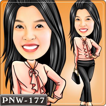 女生人像Q版漫畫PNW-177